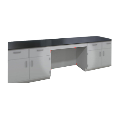 Panel de puesto de trabajo para laboratorio (panel trasero)