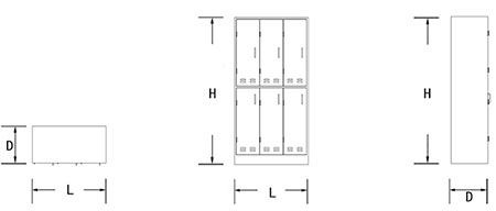 Gabinete de almacenamiento autosoportado