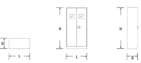 Gabinete para cilindros de gas