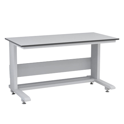 Mesa para laboratorio con bastidor tipo C (trabajos pesados)