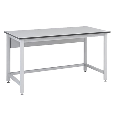 Mesa para laboratorio con bastidor tipo H (con piernas redondeadas)