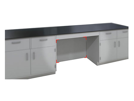  Panel de puesto de trabajo para laboratorio (panel trasero) 