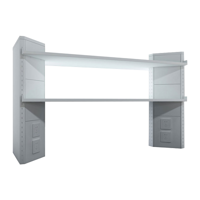Estante rack (columna triangular-cara doble)