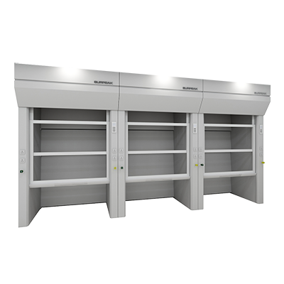 Campana de extracción de gases Walk-in