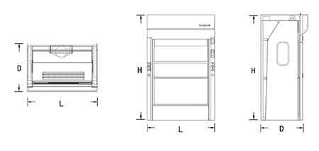 Campana de extracción de gases Walk-in