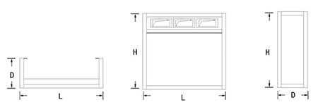 Canal de tensión para mesas de trabajo